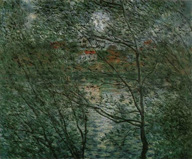 Claude Monet - Monet Widok z wyspy Grande Jatte.jpg
