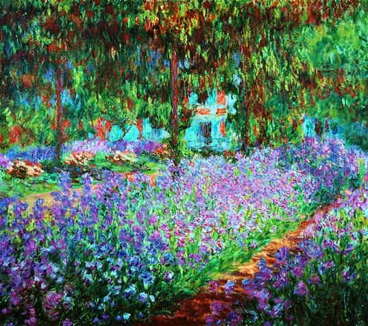 Claude Monet - Ogród artysty w Giverny, Irysy.jpg