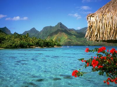 Krajobrazy - Tranquil Lagoon, Bora Bora Island, French Polynesia.jpg