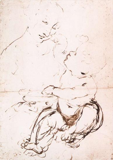 Studies  drawings - Study for the Madonna with the Fruit Bowl1478Louvre, Paris.bmp