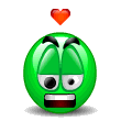 Emotki Zielone - taki zakochany jestem.gif
