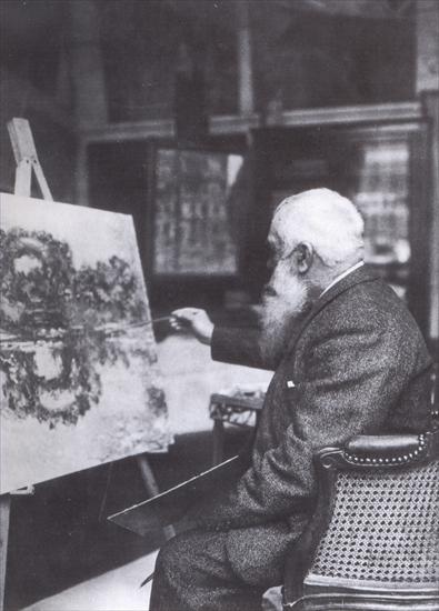 Zdjęcia - 012. Claude Monet busy retouching The Flowered Arches.jpg
