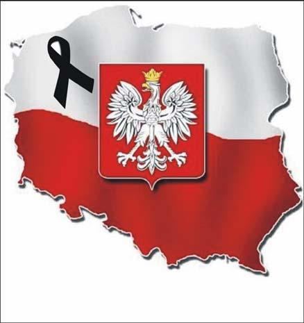 Flaga i godło Polski - Polska - Smoleńsk 2010.jpeg