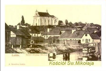 Lublin na starych pocztowkach - Kosc.Sw.Mikolaja.JPG