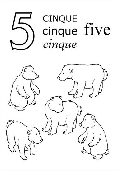 5-latki pomoce do kopiowania - numero cinco osos.gif.jpg