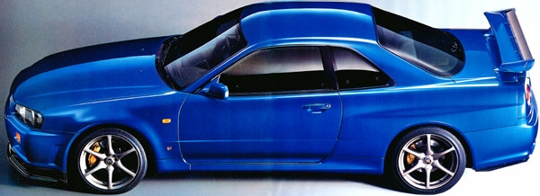 Tapety - Samochody  Motory - R34 GT-R Blue side top.jpg