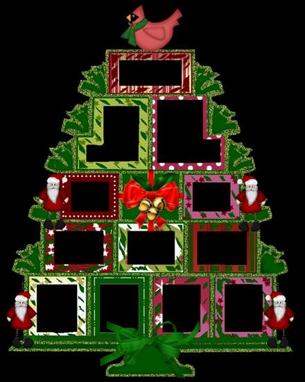 Boże Narodzenie Świąteczne - Christmas Frame Tree.png