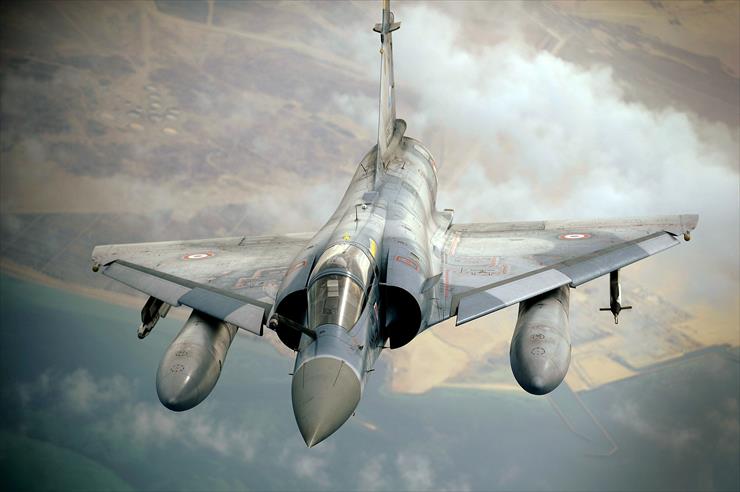 Mirage 2000  francuski samolot myśliwski i myśliwsko-szturmowy - Mirage 2000 w barwach lotnictwa francuskiego.jpg