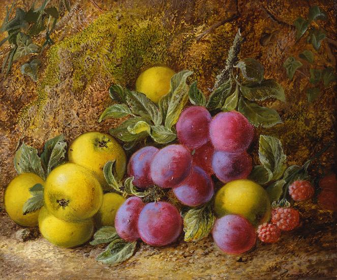 George Clare - george_clare_a3321_yellow_apples_plums_and_raspberries.jpg