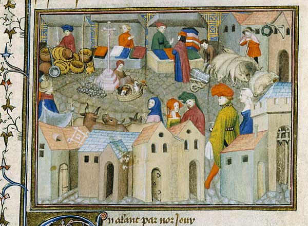 inne - Marketplace, Le Chevalier errant BNF Fr. 12559, fol. 167, c. 1400-1405.jpg