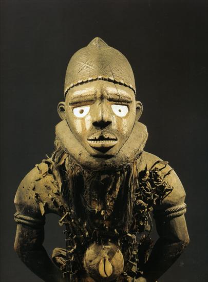 Art Africain - Fetiche Yombe, bois, clous, lames, tissu, fibres, mir...c, fibers, mirror, popular republic of Congo, Detail.jpg