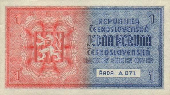 CZECHOSŁOWACJA - 1938 - 1 korona b.jpg