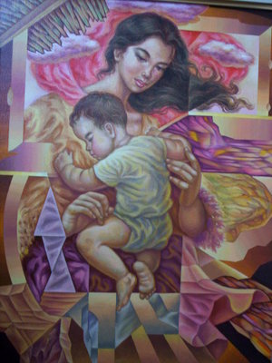 Matka i dziecko - Mother-Child-oil-on-canvas-18x24.jpg