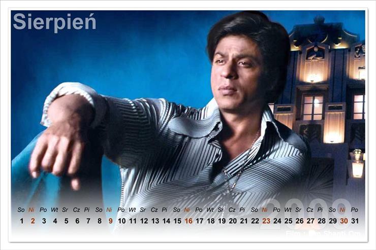 Kalendarze 2009 z Shahrukh Khan - shah rukh khan 8bv.jpg