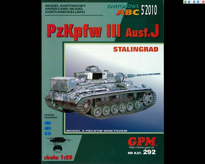 MODELARSTWO - GPM 292 - PzKpfw III Ausf.J.jpg