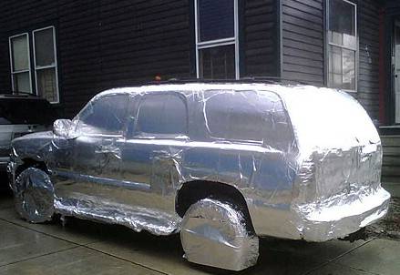 Zabawne i dziwne autka - foiled-car.jpg