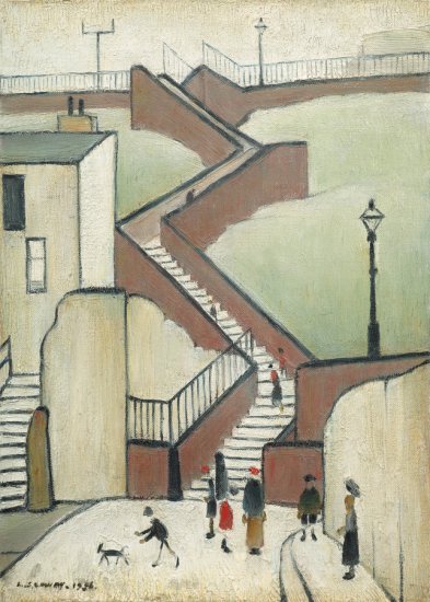 L - Laurence Stephen Lowry - The Steps - 40268-20.jpg